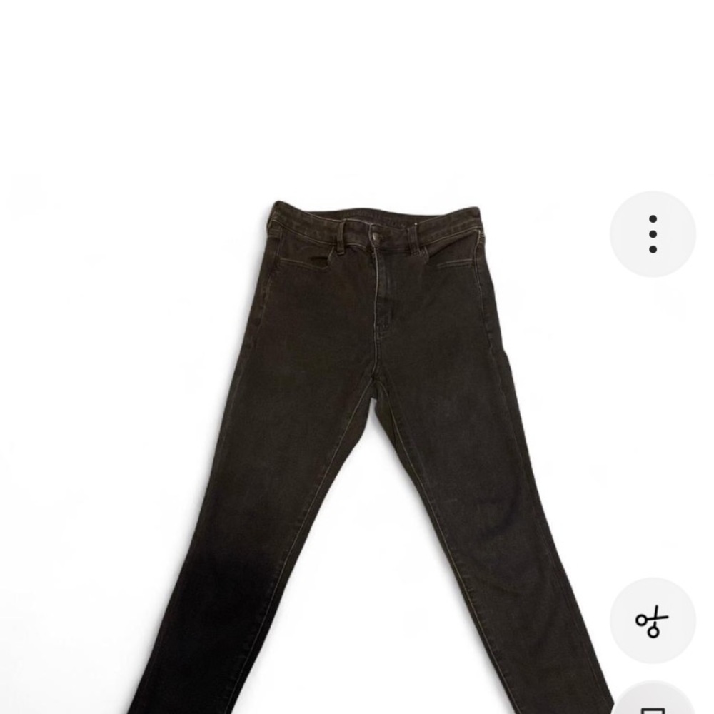 American Eagle Outfitters Womens Dark Black Jeans